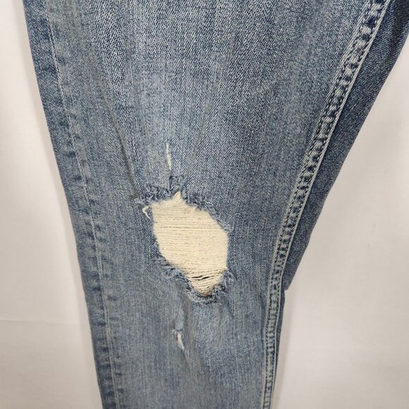 NWT ASOS DESIGN stretch slim jeans‎ in mid wash blue with rips Size 29x30 - Picture 3 of 7